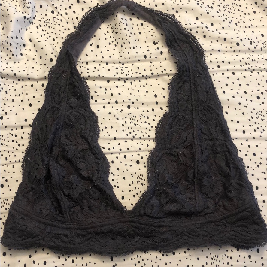 Haltered Gray Bralette